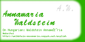 annamaria waldstein business card